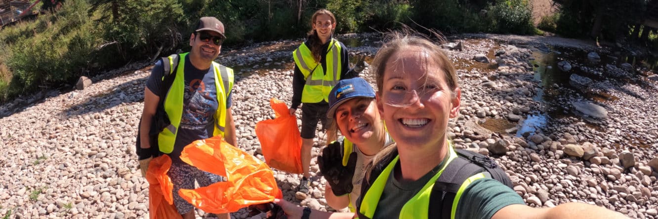 PHOTOS: Mountain Gamers rally for River Cleanup Day of Service